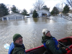 Flooding on the Grand River in April 2013