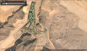 Strange water feature in the desert near the area believed to be Midian