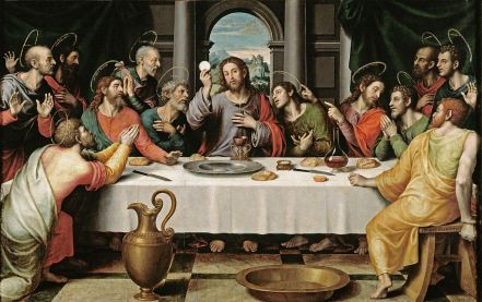 http://en.wikipedia.org/wiki/Eucharist#mediaviewer/File:%C3%9Altima_Cena_-_Juan_de_Juanes.jpg